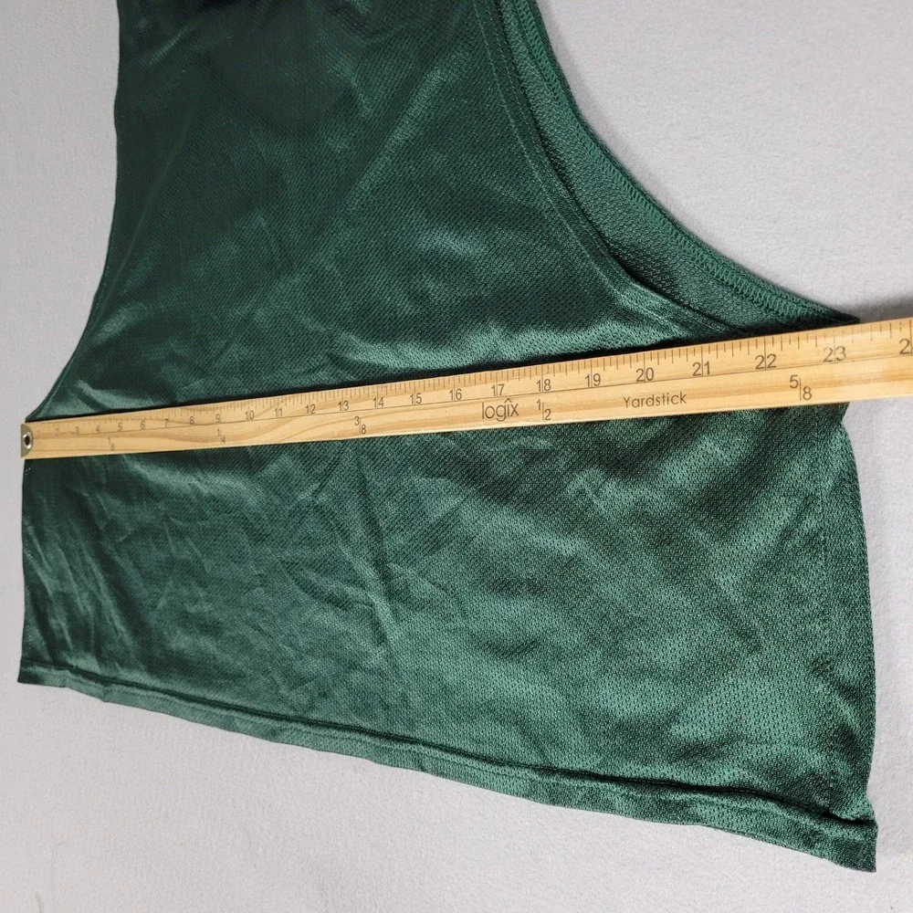 Vintage Nike Soccer Training Bib Mens OSFM Green Y2K Mesh Pinnie Polyester